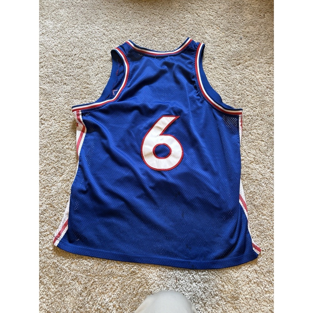 Philadelphia Philly #6 Vintage Throwbacks Blacktop Edition‎ Basketball Jersey 3X - Picture 7 of 8